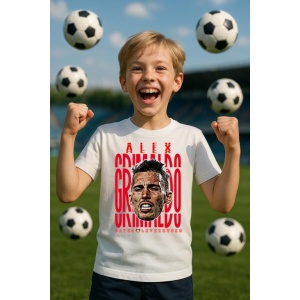 Tricou Copii din bumbac cu fotbalistul Alejandro Grimaldo Garcia-Bayer 04 Leverkusen - Img 6