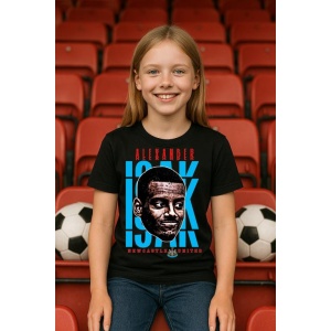 Tricou Copii din bumbac cu fotbalistul Alexander Isak-Newcastle United - Img 4