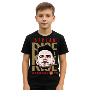 Tricou Copii din bumbac cu fotbalistul Declan Rice-Arsenal FC