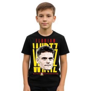 Tricou Copii din bumbac cu fotbalistul Florian Richard Wirtz-Bayer Leverkusen