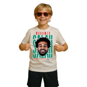 Tricou Copii din bumbac cu fotbalistul Mohamed Salah Hamed Mahrous Ghaly-Liverpool FC - Img 3
