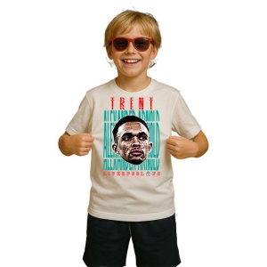 Tricou Copii din bumbac cu fotbalistul Trent Alexander-Arnold-Liverpool FC - Img 3