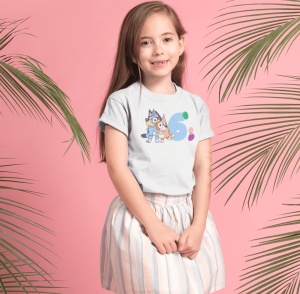 Tricou Copii Haios Personalizat - Bluey - Zi de nastere - Cadou - Img 5