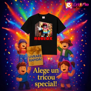 Tricou Copii Roblox Aruncatorul De Lava din bumbac 100% - Img 6