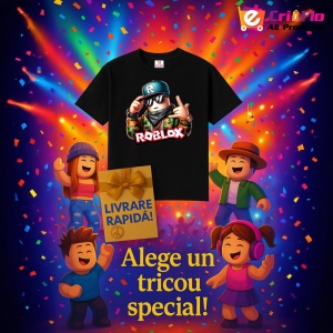 Tricou Copii Roblox Boxerul Erorii din bumbac 100% - Img 7