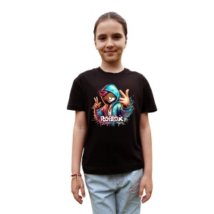 Tricou Copii Roblox Camper Racorit din bumbac 100%