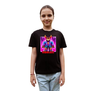Tricou Copii Roblox Dj Neon din bumbac 100% - Img 2
