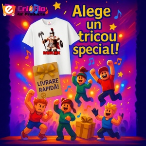 Tricou Copii Roblox Gladiatorul Lamei din bumbac 100% - Img 10