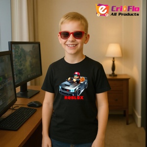 Tricou Copii Roblox Magul Curcubeu din bumbac 100% - Img 5