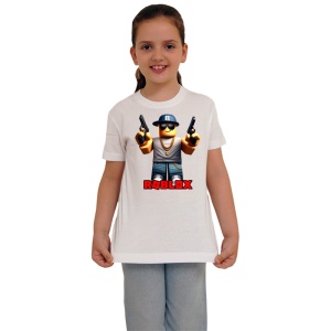 Tricou Copii Roblox Puncherul Roz din bumbac 100% - Img 3