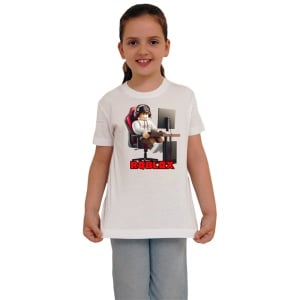 Tricou Copii Roblox Saritorul Azuriu din bumbac 100% - Img 3