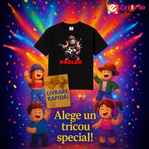 Tricou Copii Roblox Semnul Valurilor din bumbac 100% - Img 6