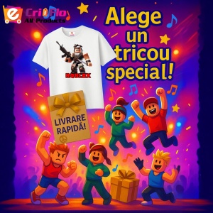 Tricou Copii Roblox Viteza Extrema din bumbac 100% - Img 10