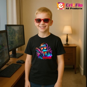 Tricou Copii Roblox Vizor Laser din bumbac 100% - Img 5