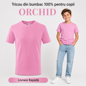 Tricou Copii Simplu din bumbac pentru Băieți 135 - Img 31