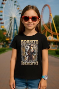 Tricou Copii Tralalelo Tra la la Bobrito Bandito Funny Italian Brainrot Meme Humor T-Shirt - Img 3