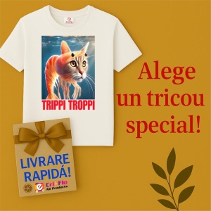 Tricou Copii Tralalelo Tra la la Trippi Troppi - Italian Brainrot Meme T-Shirt - Img 6