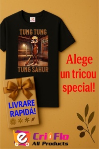 Tricou Copii Tralalelo Tra la la Tung Tung Tung Sahur Italian Brainrot Meme T-Shirt - Img 7