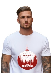 Tricou Craciun Barbat - Christmas Globe