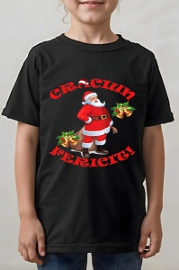 Tricou Craciun copii - MERRY CHRISTMAS SANTA ! - Img 2