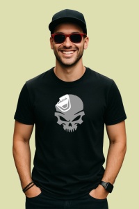 Tricou Craniu Cu Sapca Dacia Logan Auto, din bumbac 100%, tricou negru Copii | Dama | Barbat - Img 3