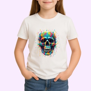 Tricou Craniu inflacarat cu detalii metalice Copii | Dama | Barbat - Img 4