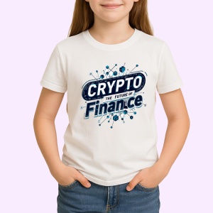 Tricou crypto the future of finance, crypto viitorul finantelor, Copii | Dama | Barbat - Img 3