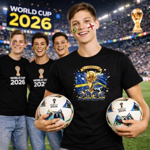 Tricou Curacao World Cup 2026 Fifa V2, din bumbac 100%, tricou negru, Copii | Dama | Barbat - Img 7