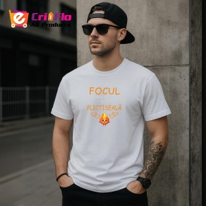 Tricou Daca Nu Te Joci Cu Focul Vei Murii De Frig, din bumbac 100%, tricou alb, Dama | Barbat - Img 3