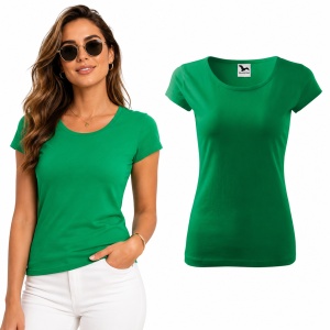Tricou Damă 100% Bumbac Cambrat – Decolteu Rotund, Mâneci Scurte, 25 Culori | XS-2XL - Img 26
