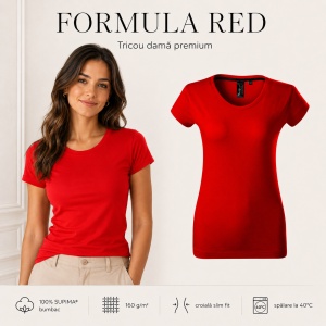 Tricou damă 100% bumbac SUPIMA® 154 Exclusive, slim fit, 160 g/m², XS–2XL, 8 culori - Img 16