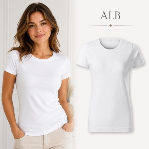 Tricou Damă Basic Free din Bumbac, Guler Rotund, Croială Cambrată, Fără Etichetă, 18 Culori, XS–2XL - Img 27