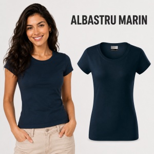 Tricou Damă Bumbac 100%, Croială Cambrată, Guler Rotund, Material Confortabil, 14 Culori, Mărimi S–3XL - Img 13