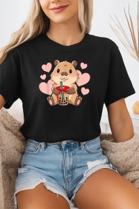 Tricou dama CapyBara - bea ceai