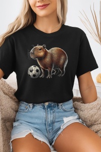 Tricou dama CapyBara - fotbalist - Img 2