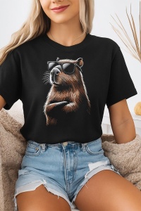 Tricou dama CapyBara - Ochelari de soare
