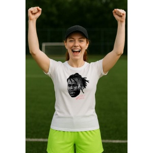 Tricou Dama cu fotbalistul Ademola Lookman-Atalanta BC din bumbac 100% - Img 9