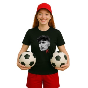 Tricou Dama cu fotbalistul Alessandro Bastoni-Inter Milano din bumbac 100% - Img 3