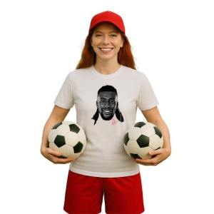 Tricou Dama cu fotbalistul Alex Iwobi-Fulham FC din bumbac 100% - Img 12
