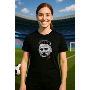 Tricou Dama cu fotbalistul Alexis Mac Allister-Liverpool FC din bumbac 100% - Img 8