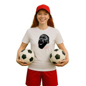 Tricou Dama cu fotbalistul Antonio Rudiger -Real Madrid din bumbac 100% - Img 9