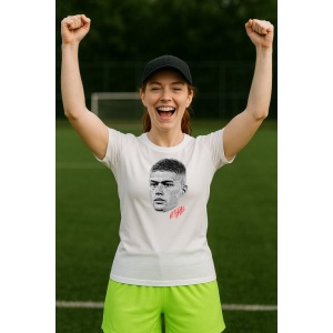 Tricou Dama cu fotbalistul Artem Dovbyk-Girona FC din bumbac 100% - Img 7
