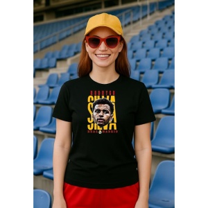 Tricou Dama cu fotbalistul Bernardo Mota Veiga de Carvalho e Silva-Manchester City din bumbac 100% - Img 2