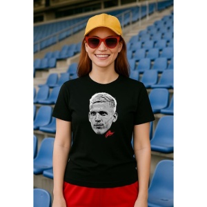 Tricou Dama cu fotbalistul Dani Olmo-RB Leipzig din bumbac 100%