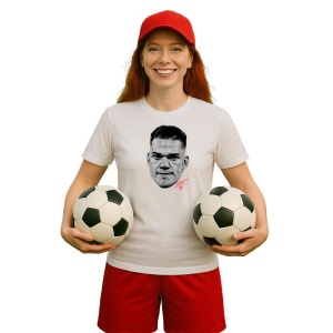 Tricou Dama cu fotbalistul Ederson Moraes-Manchester City din bumbac 100% - Img 11