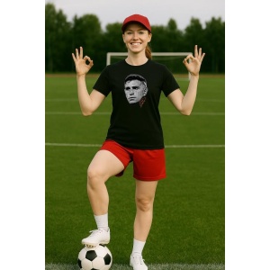 Tricou Dama cu fotbalistul Emiliano Martinez Aston Villa din bumbac 100% - Img 6