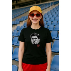 Tricou Dama cu fotbalistul Gregor Kobel-Borussia Dortmund din bumbac 100% - Img 2