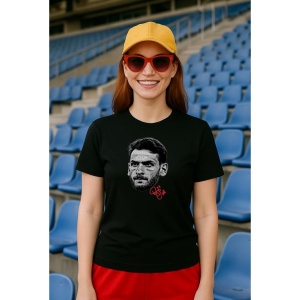Tricou Dama cu fotbalistul Khvicha Kvaratskhelia-Napoli din bumbac 100% - Img 3