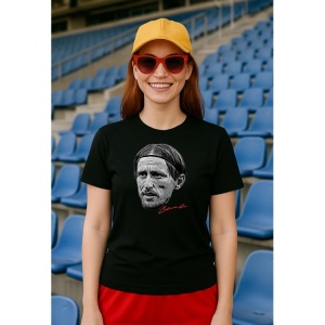 Tricou Dama cu fotbalistul Luka Modric Real Madrid din bumbac 100% - Img 2