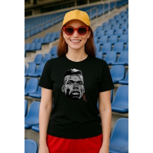 Tricou Dama cu fotbalistul Paul Pogba Juventus din bumbac 100%